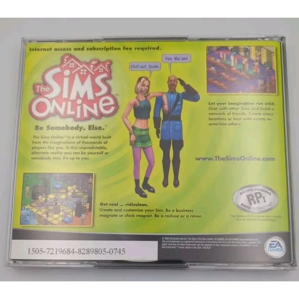 Sims: Deluxe Edition (PC, 2002) Box and Game with Code - Preowned - No Scratches